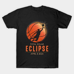 Basketball Total Solar Eclipse 2024 T-Shirt